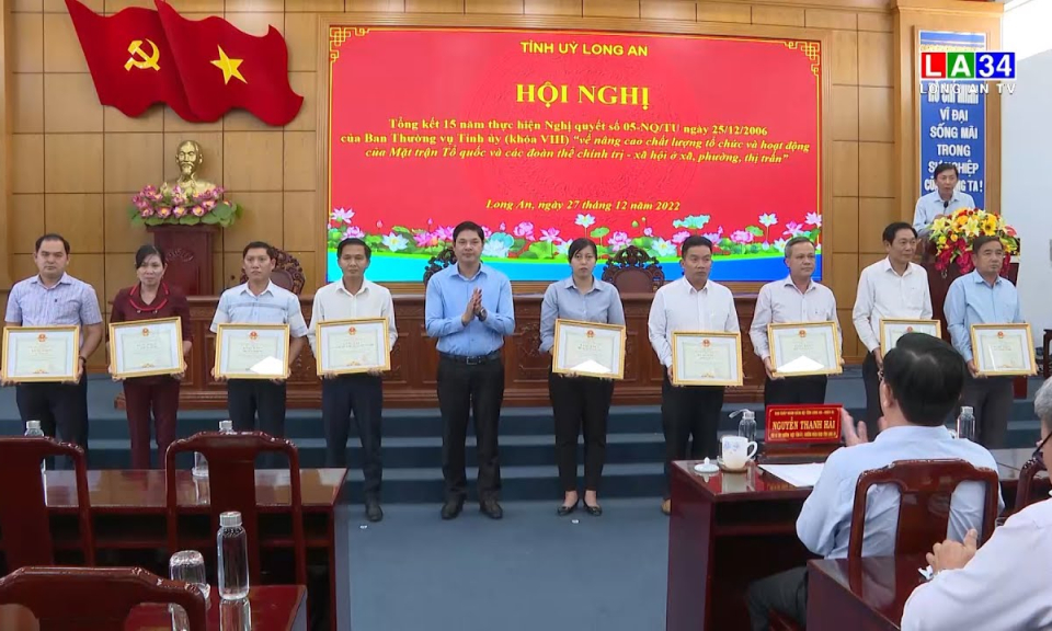 Tổng kết 15 năm thực hiện Nghị quyết số 05 của BTV Tỉnh ủy