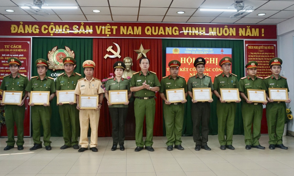  Công an huyện Bến Lức tổng kết công tác năm 2022