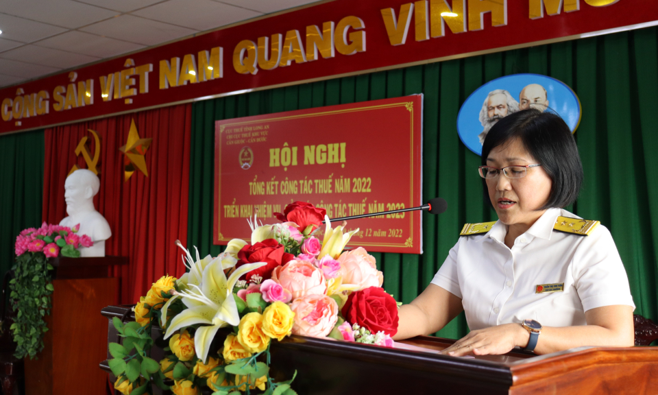 Chi cục thuế khu vực Cần Giuộc - Cần Đước tổng kết công tác năm 2022