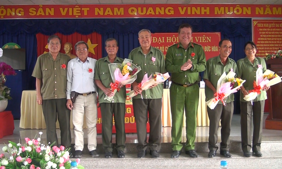 Đức Hòa đại hội hội viên câu lạc bộ công an hưu trí nhiệm kỳ 2023 - 2026