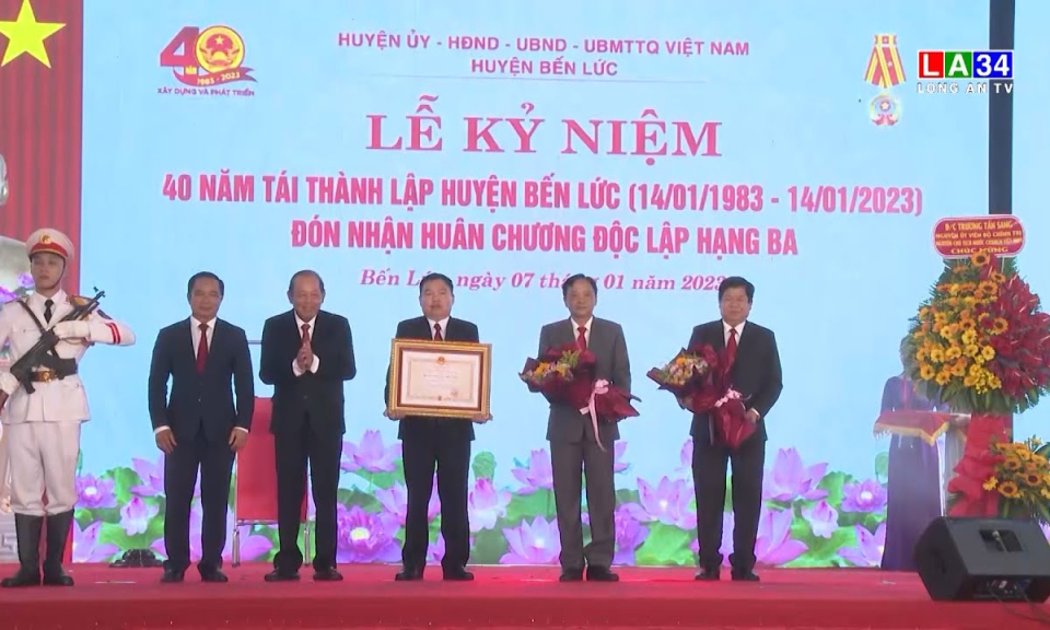Bến Lức kỷ niệm 40 năm tái thành lập huyện
