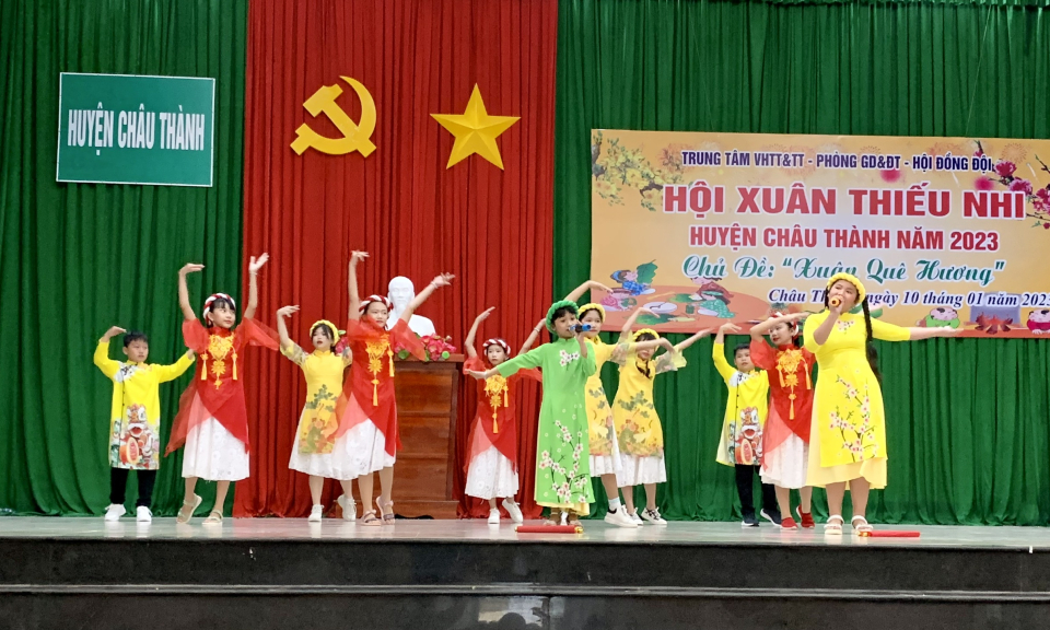 Châu Thành sôi nổi Hội Xuân thiếu nhi năm 2023