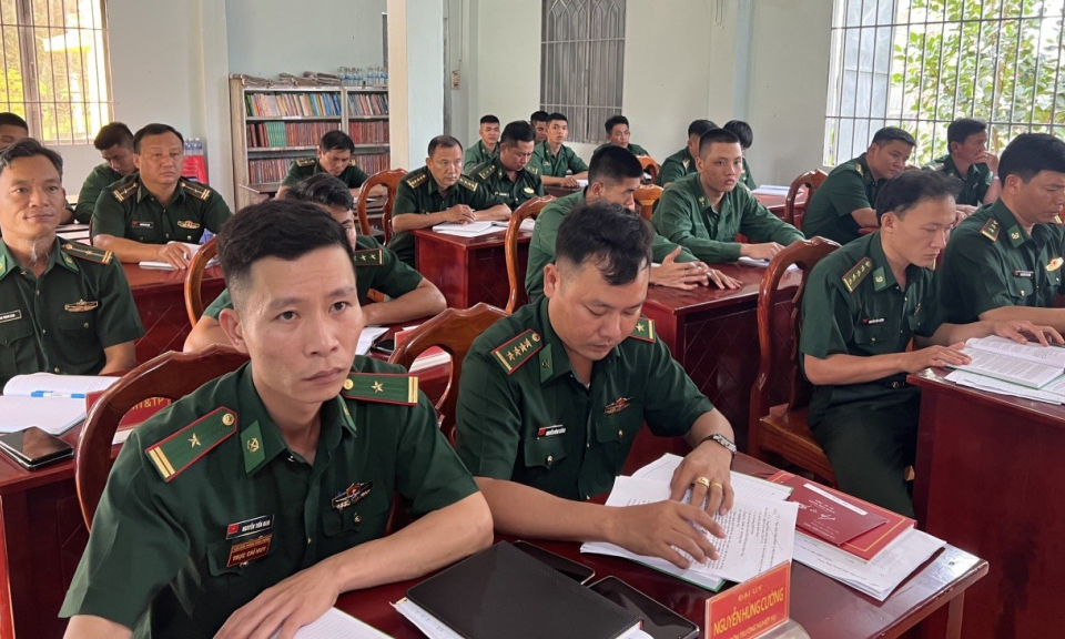 Đồn Biên phòng Sông Trăng phát động phong trào thi đua quyết thắng
