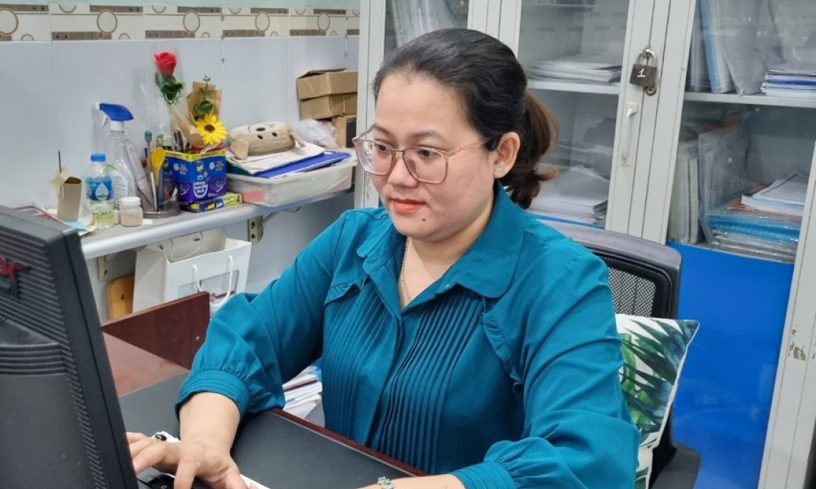 Cô Nguyễn Thị Hương Giang hết lòng vì sự nghiệp giáo dục