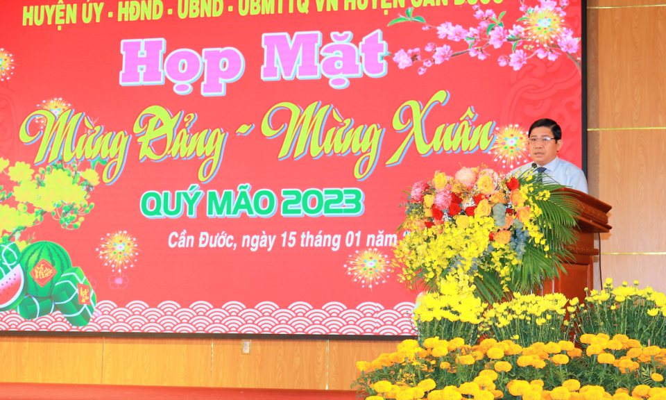Cần Đước họp mặt mừng Đảng, mừng xuân Quý Mão 2023