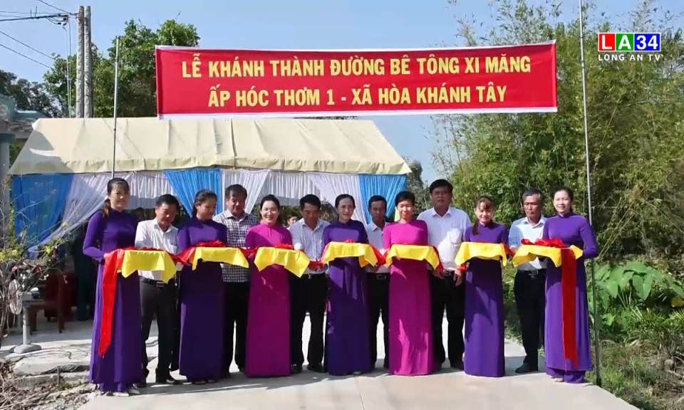 Đức Hòa : Lễ khánh thành và đưa vào sử dụng tuyến đường bê tông xi măng