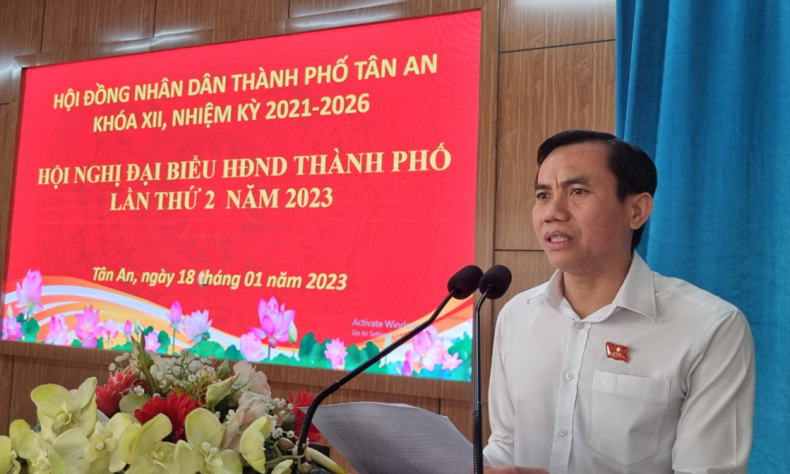 Hội nghị đại biểu HĐND thành phố Tân An lần thứ 2 năm 2023