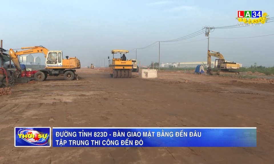 Đường tỉnh 823D - Bàn giao mặt bằng đến đâu, tập trung thi công đến đó