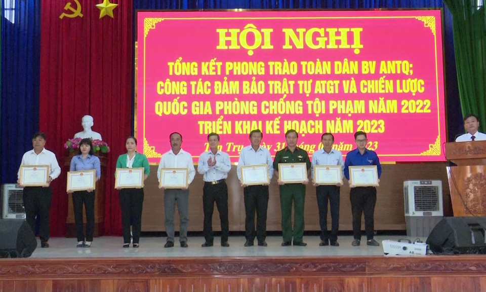 Tân Trụ giữ vững an ninh chính trị - trật tự an toàn xã hội năm 2022