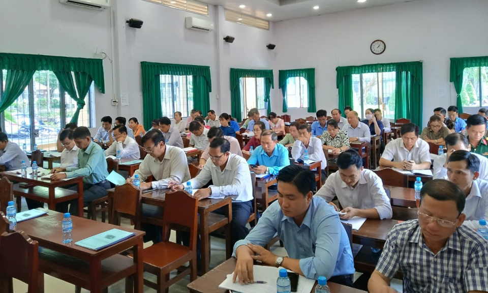Thạnh Hóa sơ kết 01 năm Quy chế phối hợp công tác giữa HĐND - UBND - UBMTTQVN huyện