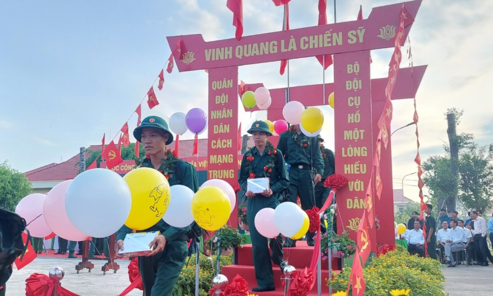 Thành phố Tân An: Lễ giao nhận quân năm 2023