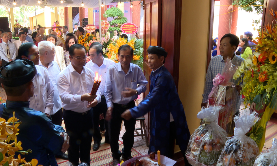 Lễ húy kỵ nghệ nhân, nhạc sư Nguyễn Quang Đại
