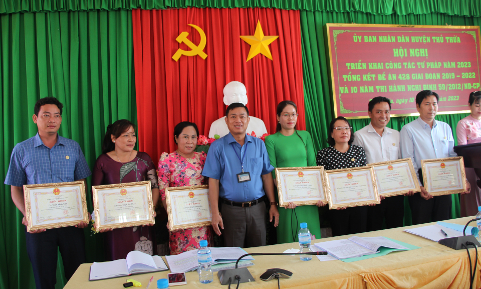 Thủ Thừa triển khai công tác Tư pháp năm 2023