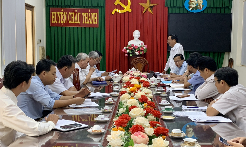 Kiểm tra công tác phòng, chống hạn, xâm nhập mặn tại huyện Châu Thành 