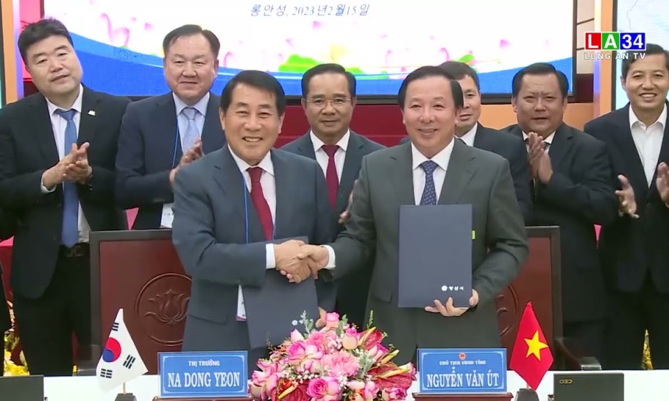 Đoàn công tác TP. Yangsan (Hàn Quốc) tìm hiểu môi trường đầu tư tại Long An