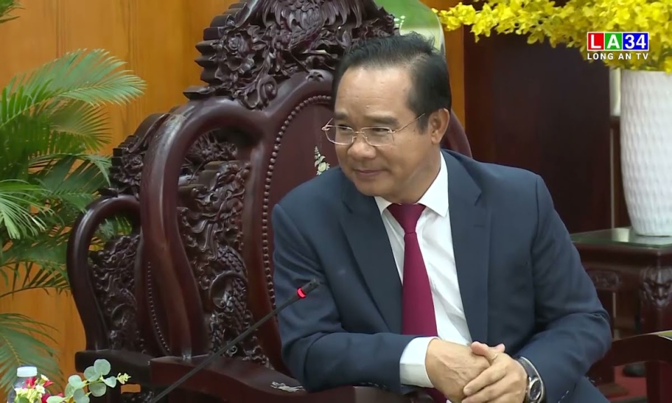 Đoàn công tác TP Yangsan (Hàn Quốc) chào xã giao lãnh đạo tỉnh Long An