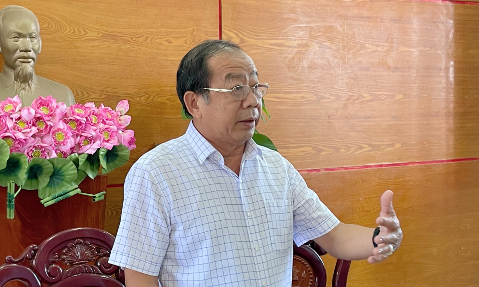 Sở NN&PTNT tỉnh làm việc với UBND huyện Tân Hưng 