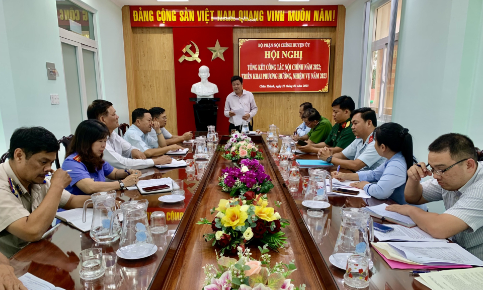 Châu Thành tổng kết công tác Nội chính năm 2022
