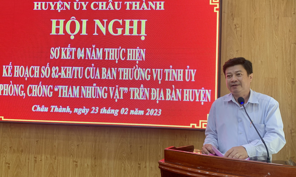 Huyện Châu Thành sơ kết công tác phòng chống “tham nhũng vặt” 