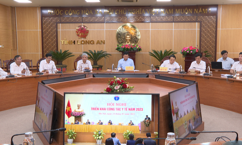 Hội nghị trực tuyến toàn quốc triển khai công tác y tế năm 2023