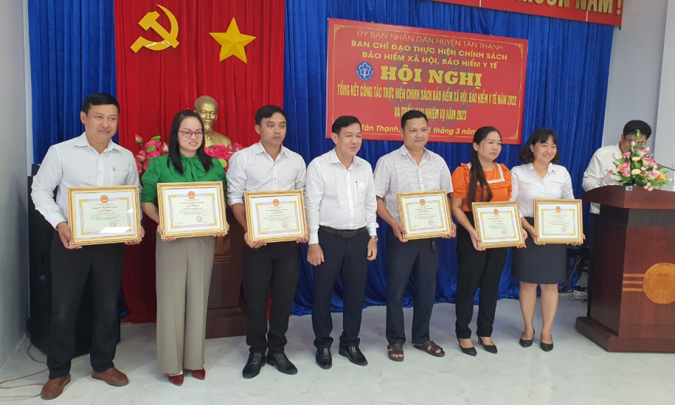 Tân Thạnh tổng kết thực hiện chính sách Bảo hiểm Xã hội - Bảo hiểm Y tế