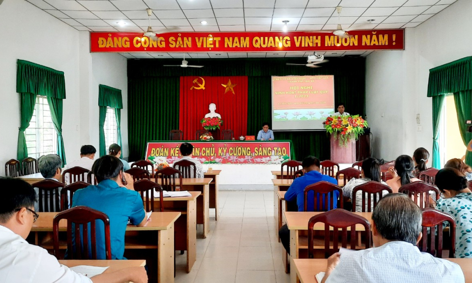  Xã An Vĩnh Ngãi, thành phố Tân An sinh hoạt Ngày Pháp luật 