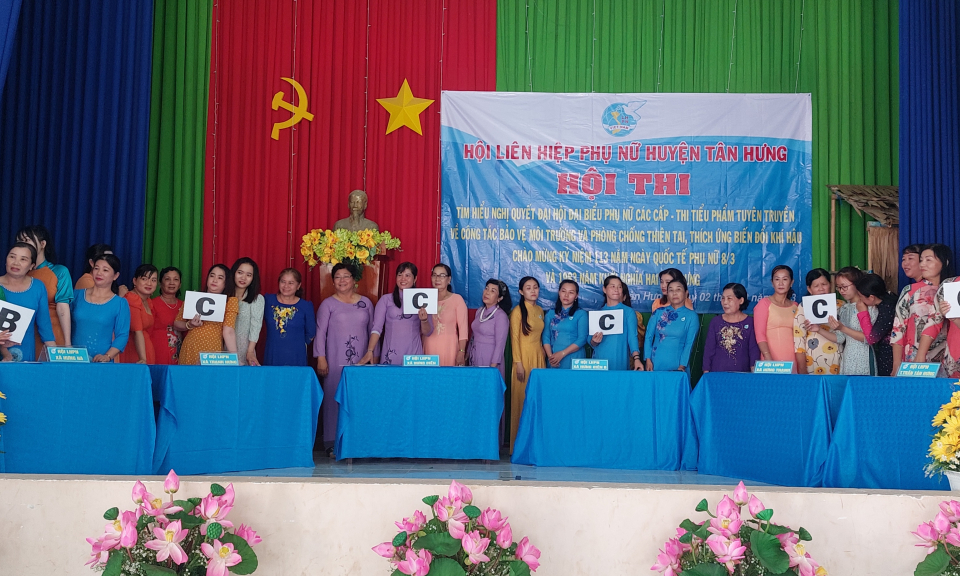 Tân Hưng sôi nổi các hoạt động kỷ niệm Ngày Quốc tế Phụ nữ 8/3