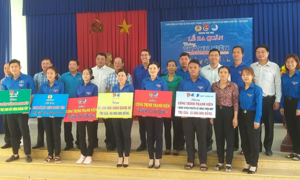 Đức Huệ ra quân Tháng Thanh niên năm 2023