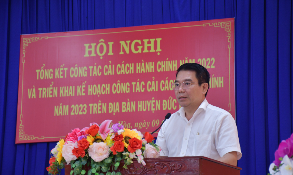 Đức Hòa triển khai công tác Cải cách hành chính năm 2023