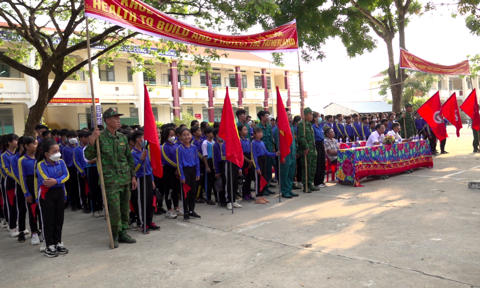 Đồn Biên phòng Sông Trăng phát động ngày chạy thể thao quân sự kết hợp ngày chạy Olympic năm 2023