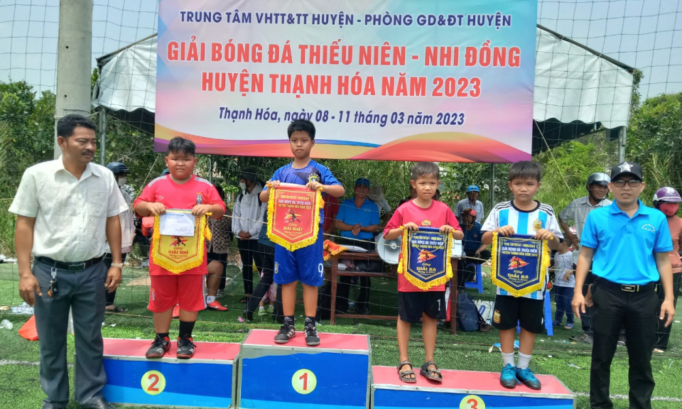 Thạnh Hóa: Giải bóng đá thiếu niên - nhi đồng năm 2023