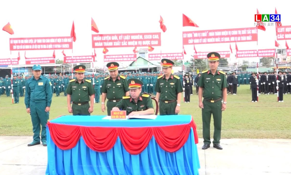 Lực lượng vũ trang tỉnh Long An tổ chức Lễ ra quân huấn luyện năm 2023