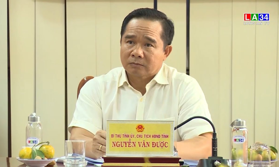 Thường trực Tỉnh ủy làm việc với Đài Phát thanh và Truyền hình Long An