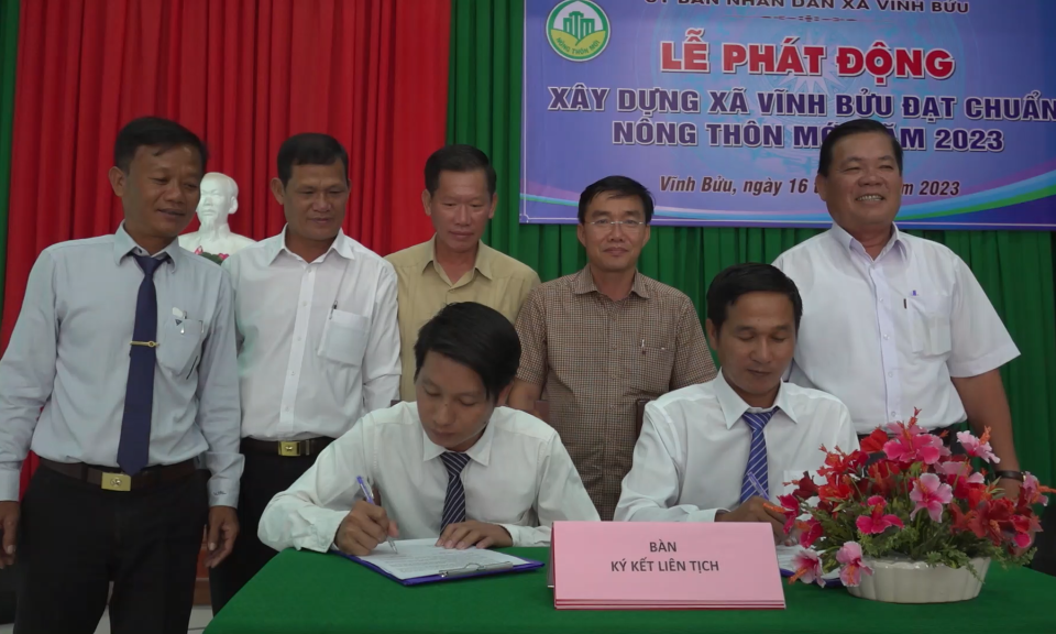 Tân Hưng: Xã Vĩnh Bửu phát động xây dựng xã đạt chuẩn Nông thôn mới năm 2023