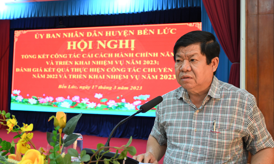 Bến Lức tập trung quyết liệt công tác cải cách hành chính và chuyển đổi số năm 2023