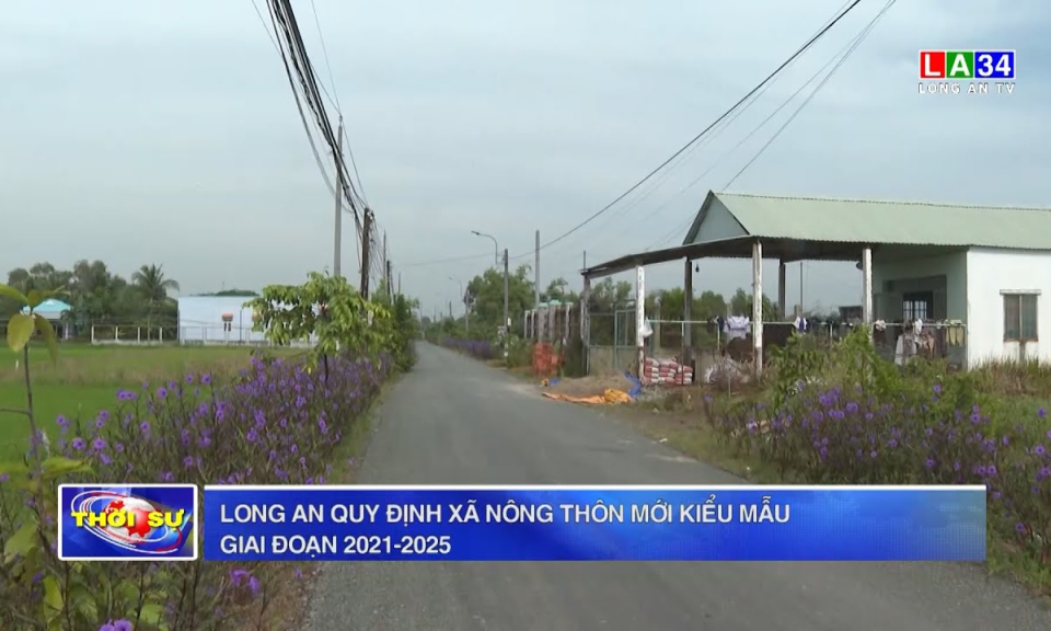 Long An quy định xã nông thôn mới kiểu mẫu giai đoạn 2021-2025