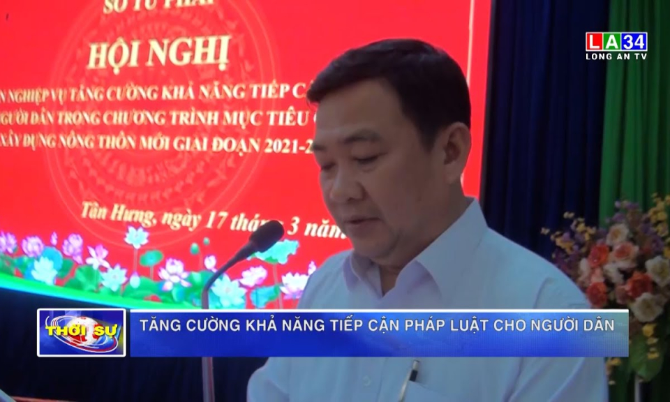 Tăng cường khả năng tiếp cận pháp luật cho người dân