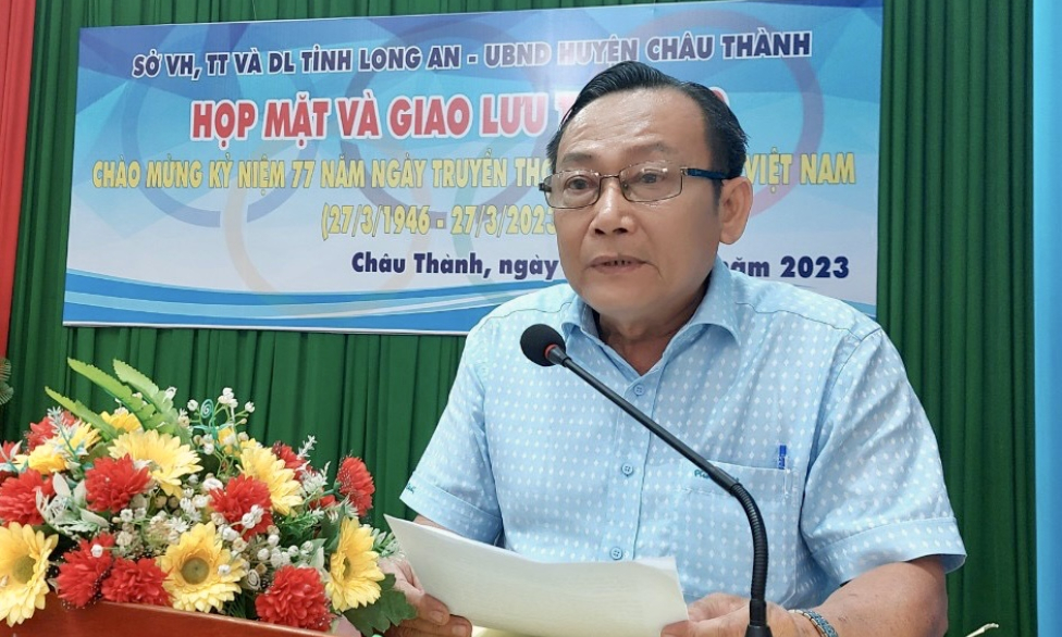 Họp mặt chào mừng ngày Truyền thống Ngành Thể dục thể thao tại huyện Châu Thành  