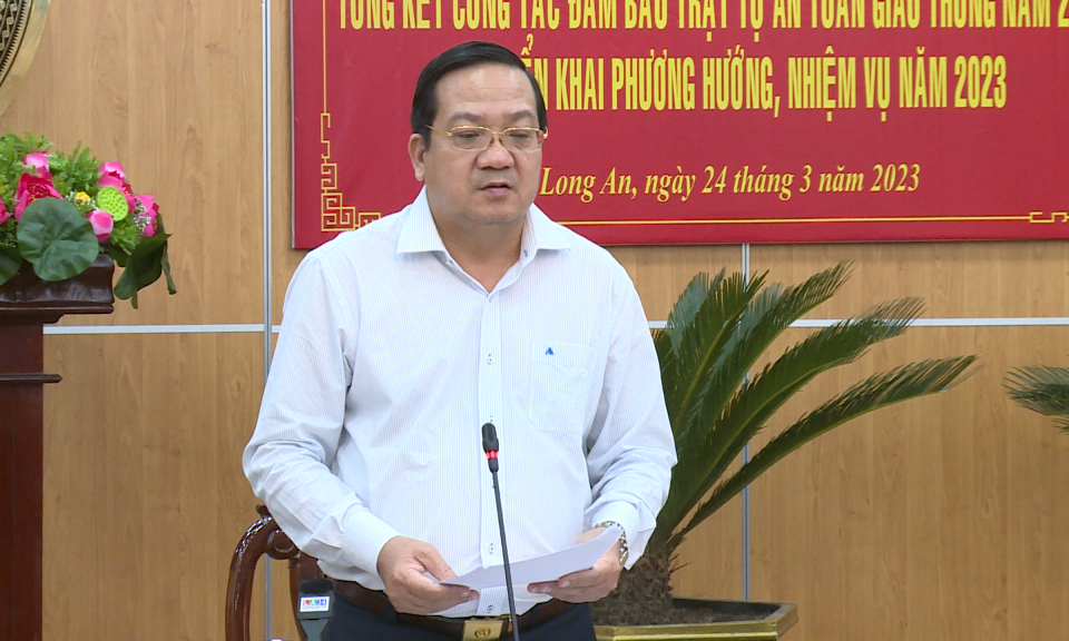 Long An: Năm 2023 mục tiêu giảm từ 5% cả 3 tiêu chí về số vụ, số người chết, bị thương do TNGT