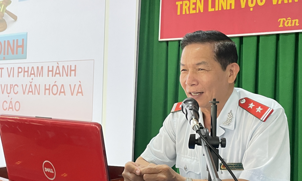 Tân Hưng tập huấn quản lý Nhà nước trên lĩnh vực văn hóa năm 2023