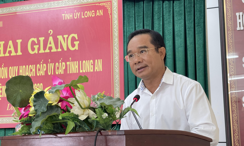 Khai giảng lớp bồi dưỡng cán bộ nguồn quy hoạch cấp ủy cấp tỉnh, nhiệm kỳ 2025 - 2030
