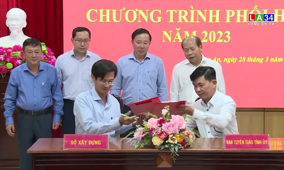 Ban Tuyên giáo Tỉnh ủy và UBND tỉnh tổ chức ký kết chương trình phối hợp năm 2023