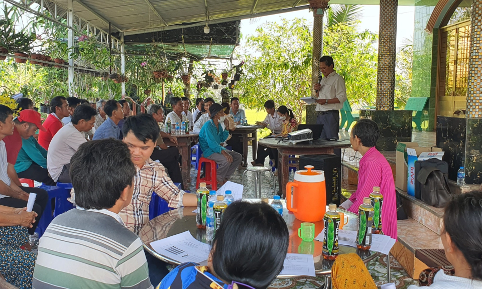 Tân Thạnh triển khai mô hình sản xuất lúa theo hướng VIETGAP
