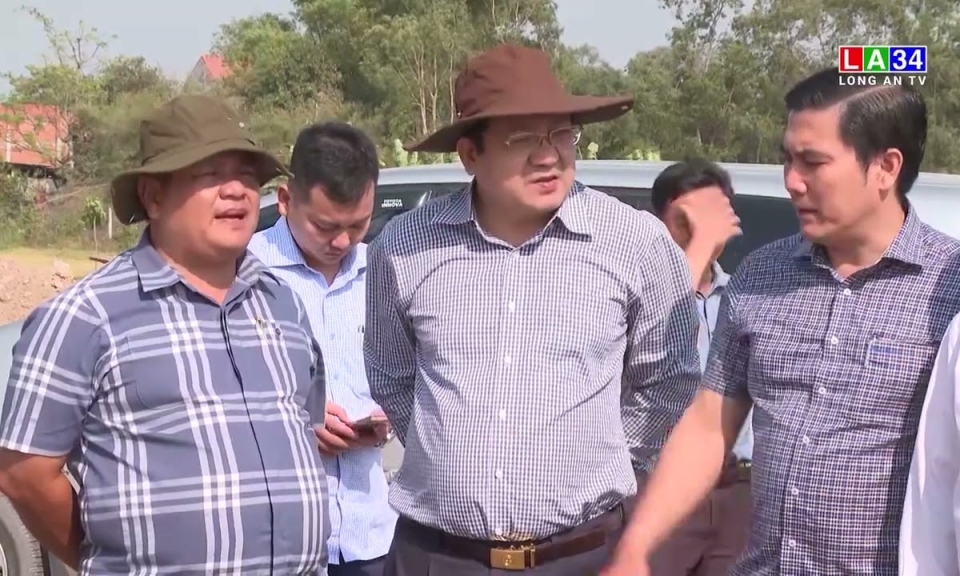 Phó Chủ tịch UBND tỉnh Long An khảo sát dự án ĐT 823D