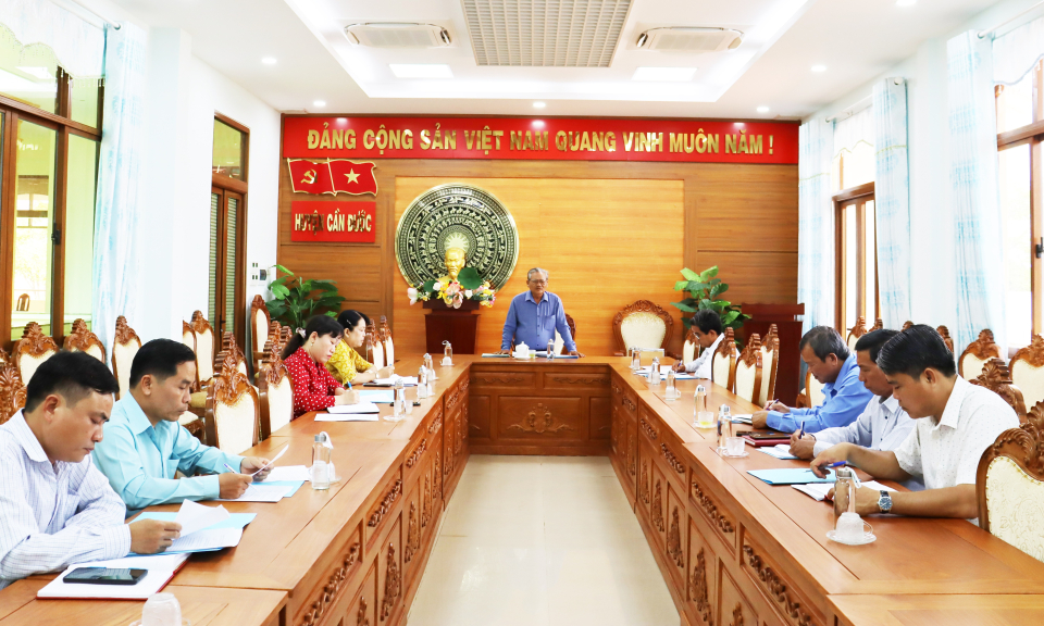 Thường trực HĐND huyện Cần Đước đánh giá hoạt động giám sát 