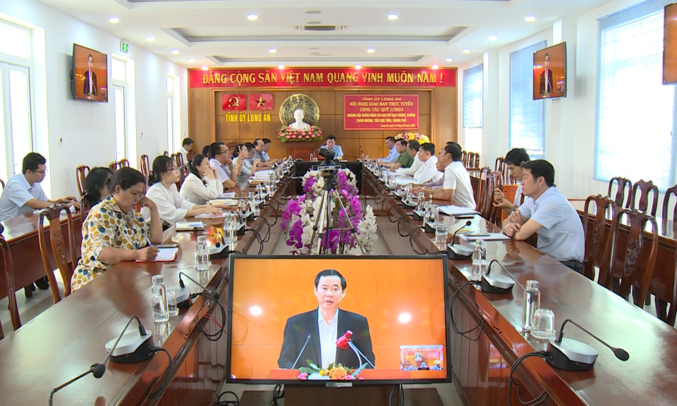 Hội nghị trực tuyến toàn quốc giao ban công tác nội chính Đảng 