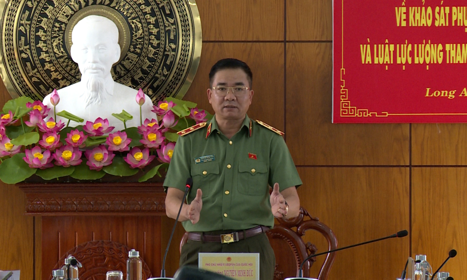 Uỷ ban Quốc phòng - An ninh làm việc với UBND tỉnh Long An