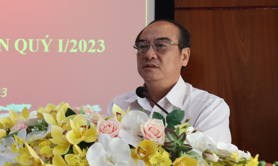 Giao ban công tác Mặt trận quý 1 năm 2023 cụm thi đua số 2