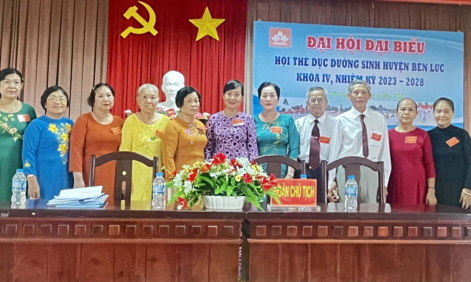 Đại hội Hội Thể dục dưỡng sinh huyện Bến Lức khóa IV nhiệm kỳ 2023 - 2028