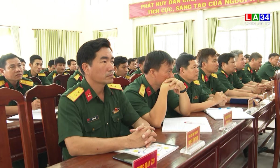 Bộ CHQS tỉnh Long An tập huấn công tác Quân sự năm 2023